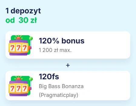 Bonus przy pierwszej wpłacie w Ice Casino